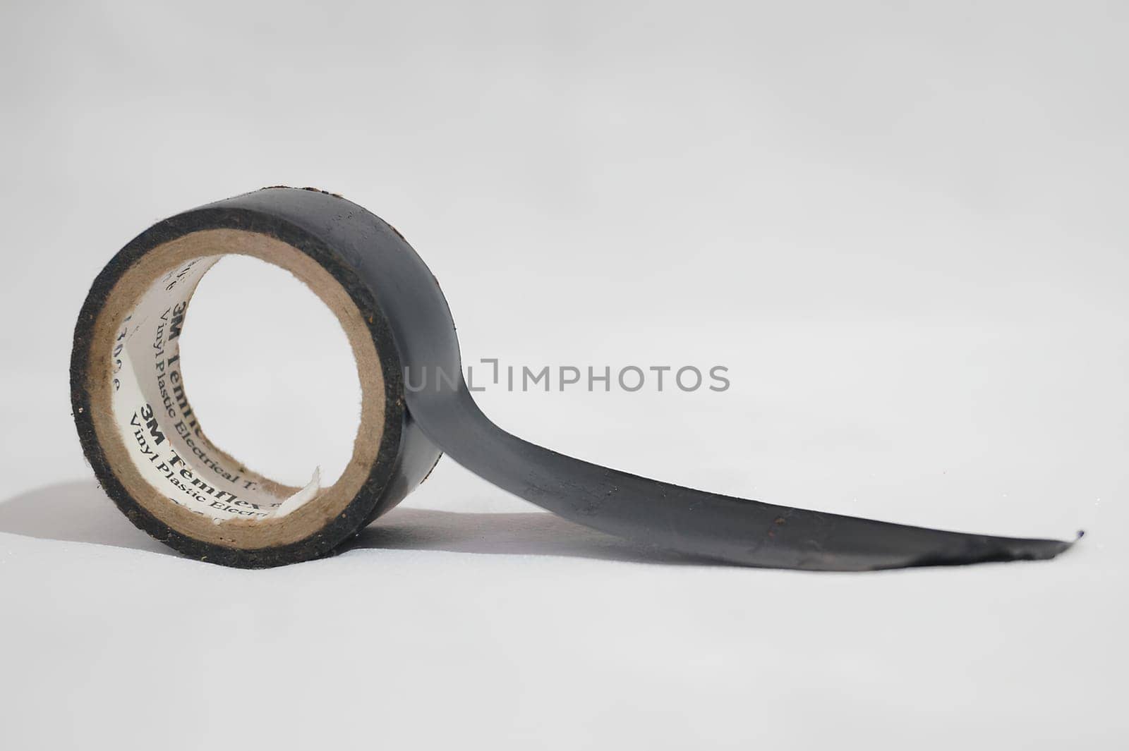 Close-Up of Black Electrical Tape. High quality photo