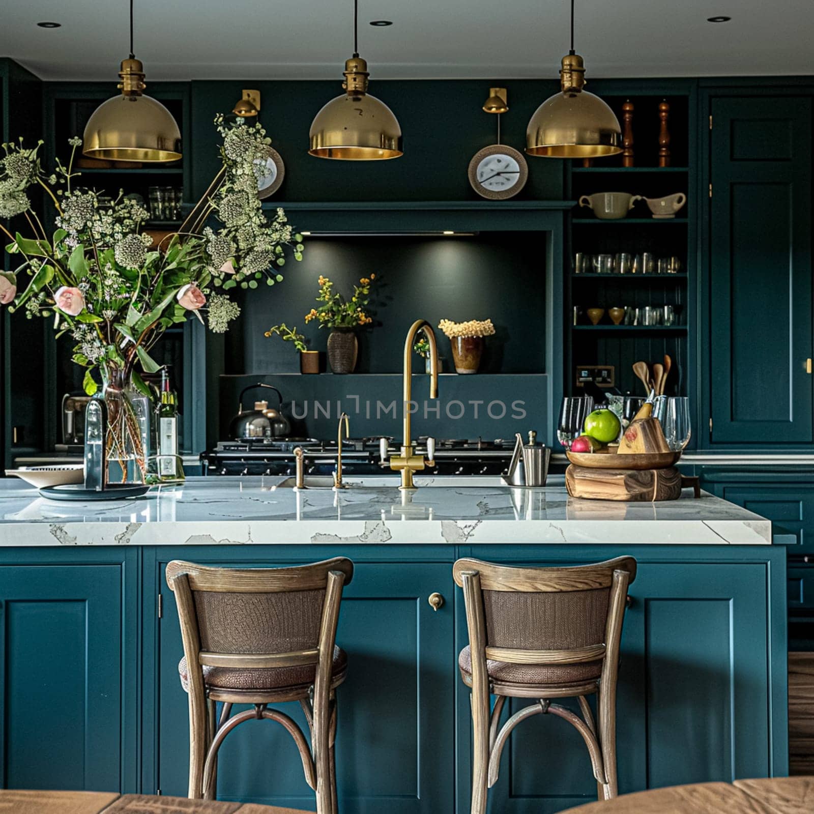 Bespoke kitchen design, country house and cottage interior design, English countryside style renovation and home decor by Anneleven