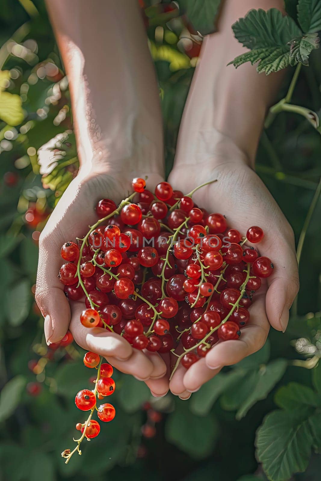 Harvest in the hands of a woman in the garden. Selective focus. nature.