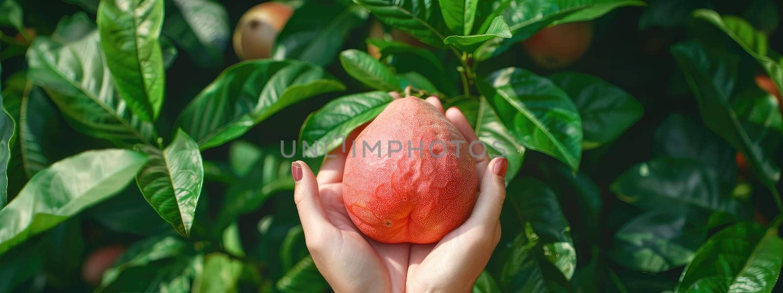 Harvest in the hands of a woman in the garden. Selective focus. nature.