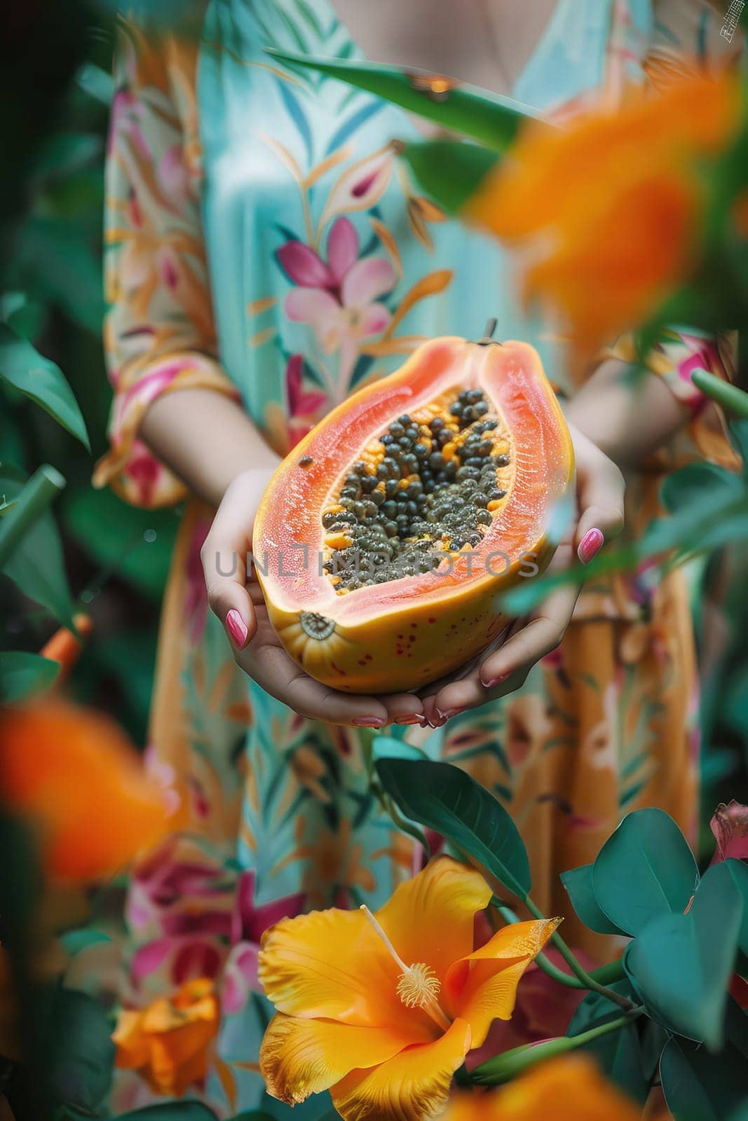 Harvest in the hands of a woman in the garden. Selective focus. nature.