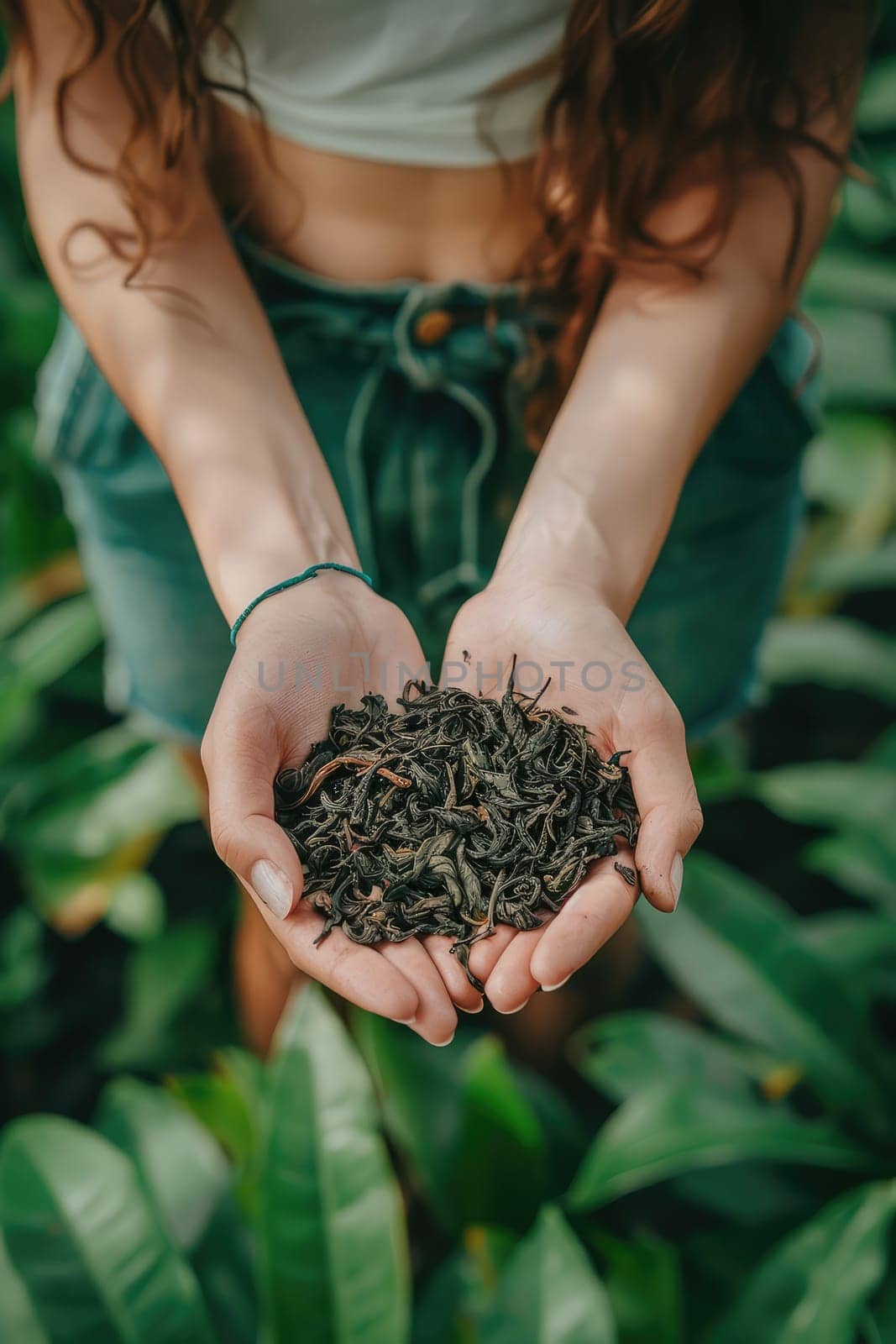 Harvest in the hands of a woman in the garden. Selective focus. nature.