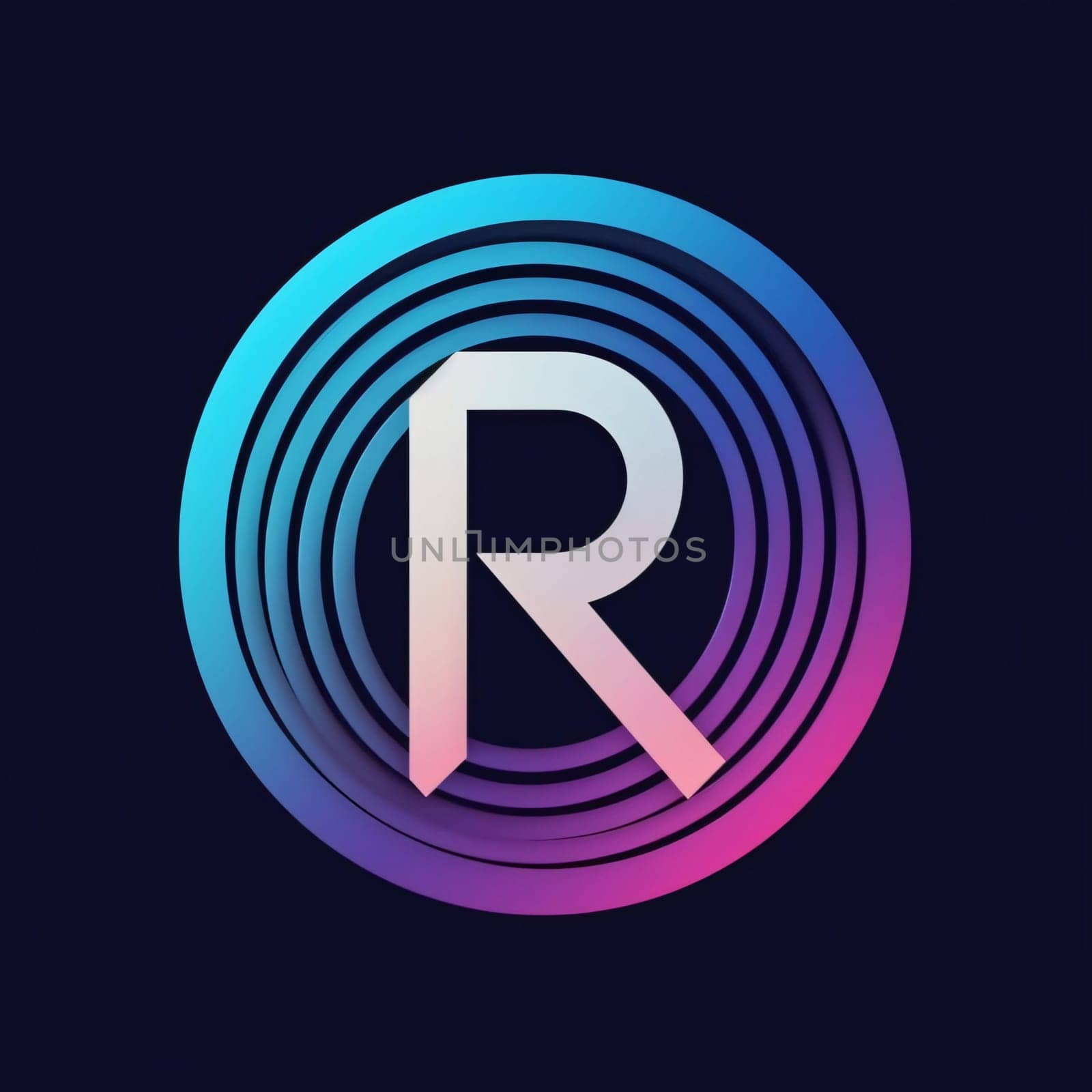 R letter logo. Vector design template elements for your application or corporate identity. by ThemesS