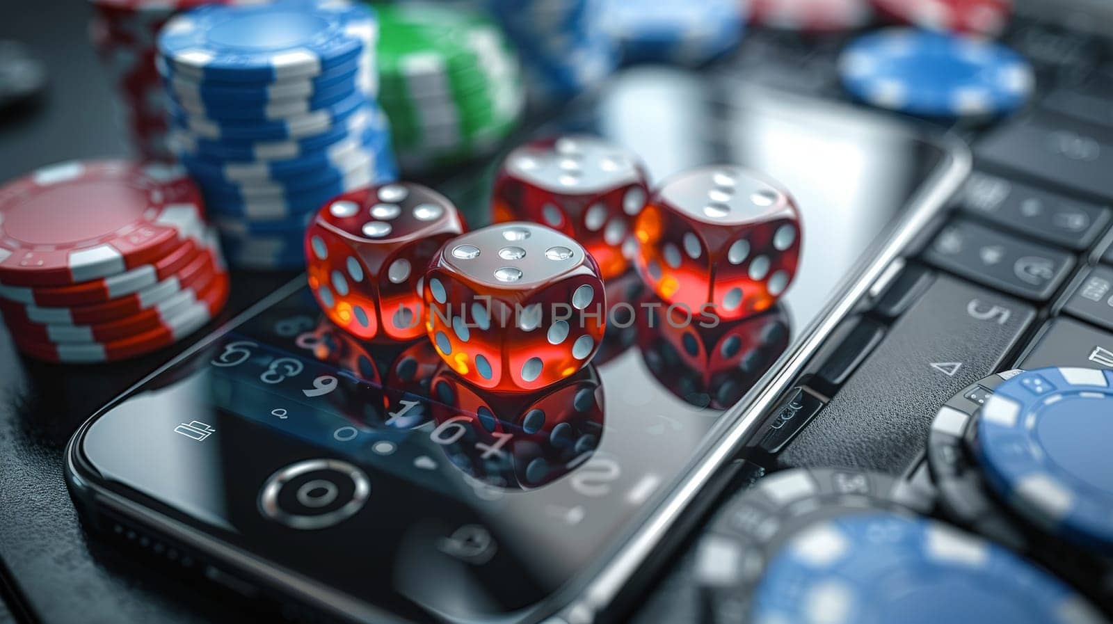 Virtual Baccarat Game on Smartphone with Sleek Professional Website Design.