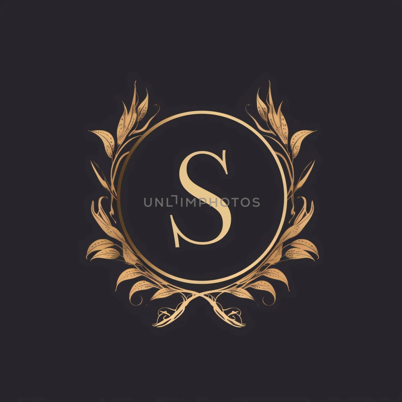 Initial Letter S Luxury Boutique logo template. Calligraphic elegant logo design with golden color by ThemesS