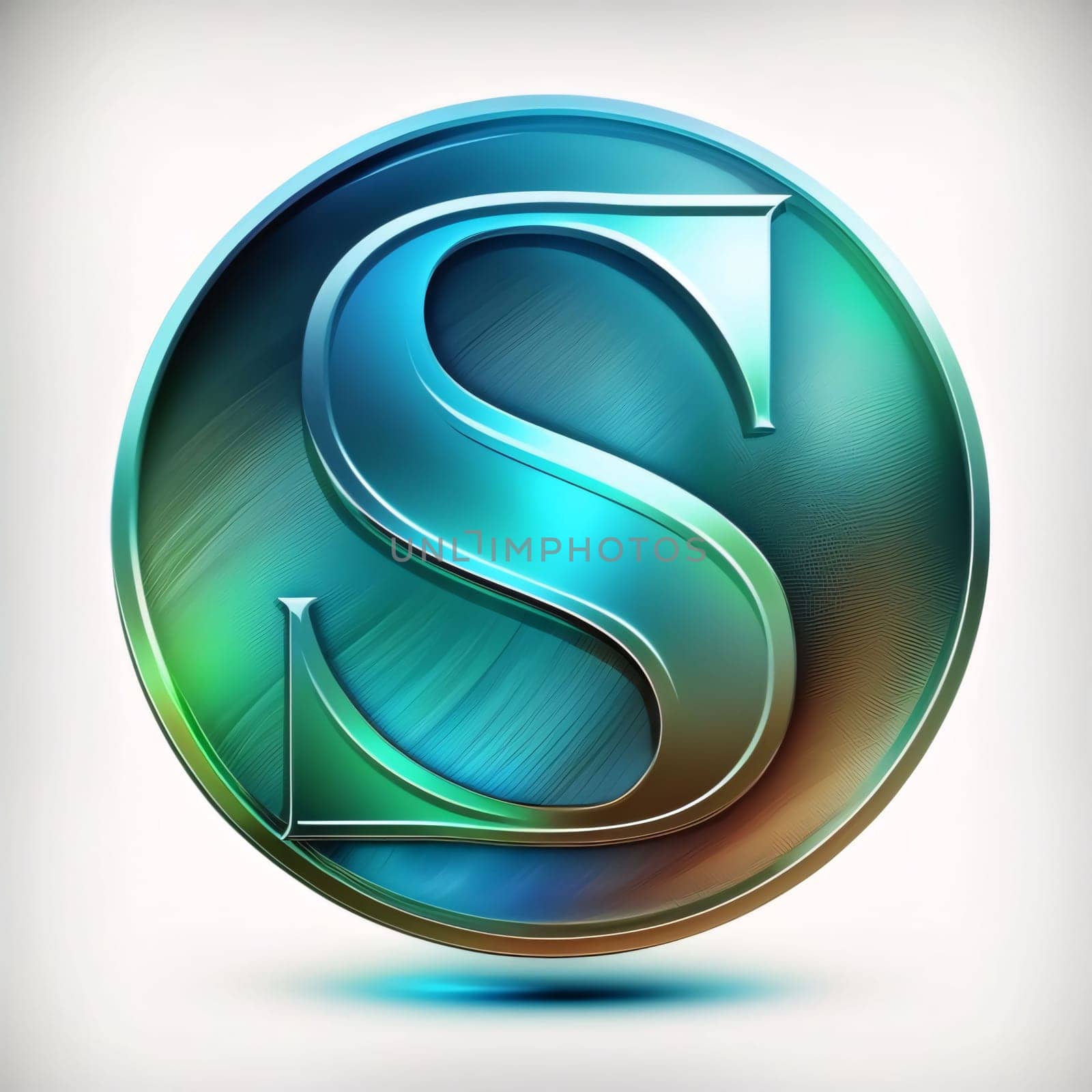Graphic alphabet letters: Letter S 3d glossy icon, abstract vector sign, clear eps 10