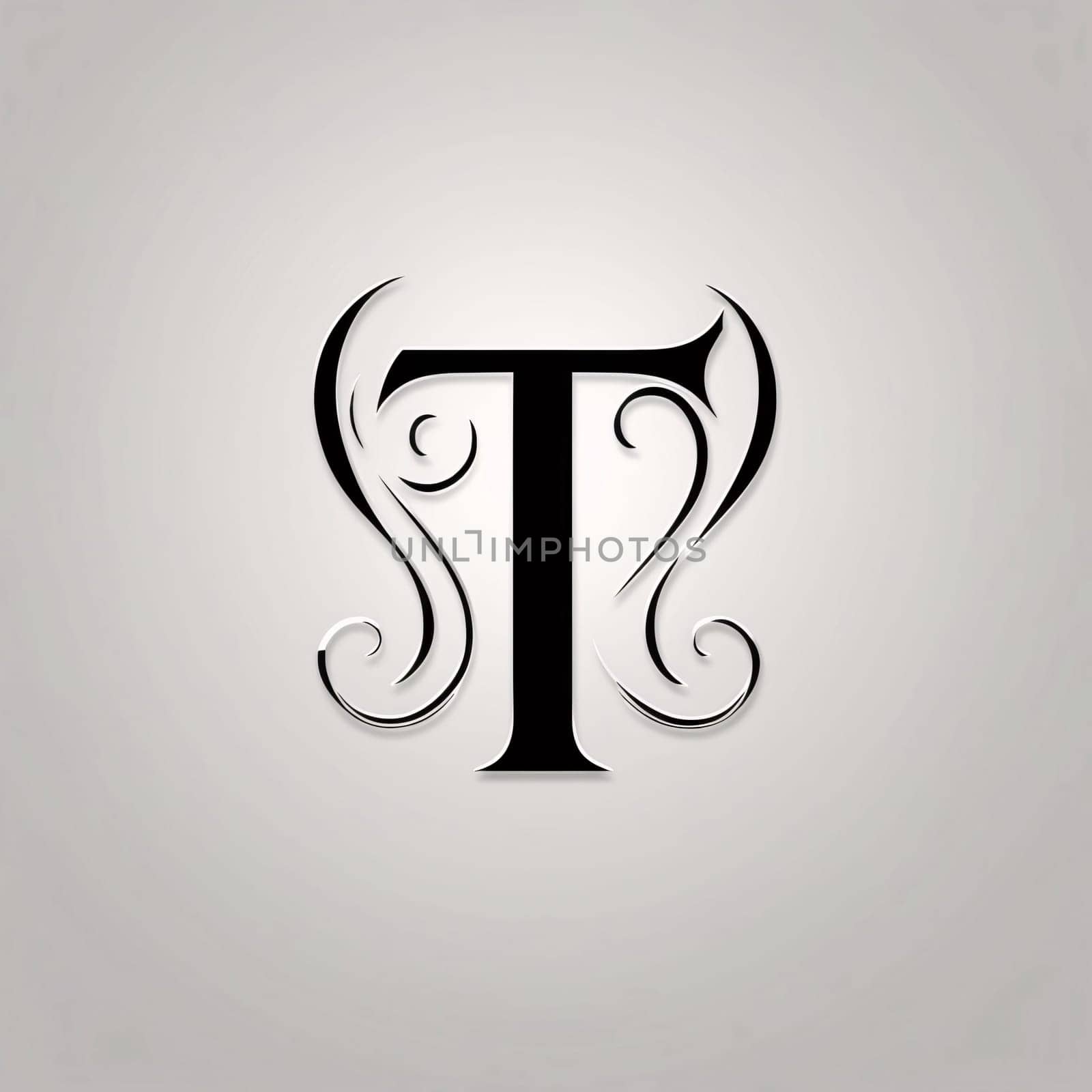 Graphic alphabet letters: Abstract Elegant Letter T Icon Design Template. Vector Illustration
