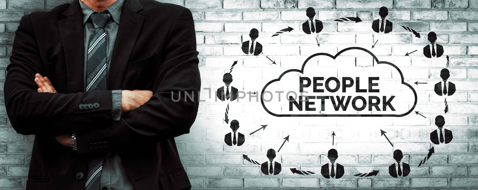 Human Resources and People Networking Concept uds by biancoblue