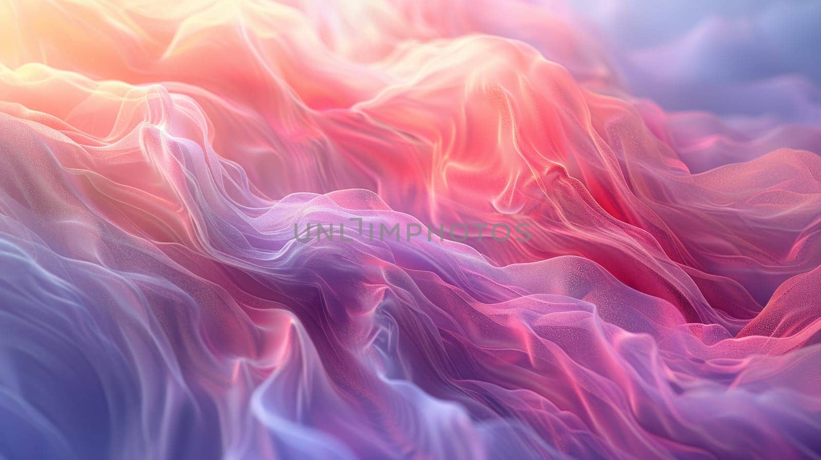 Stylish abstract 3D background with smooth wavy lines. Illustration by Lobachad