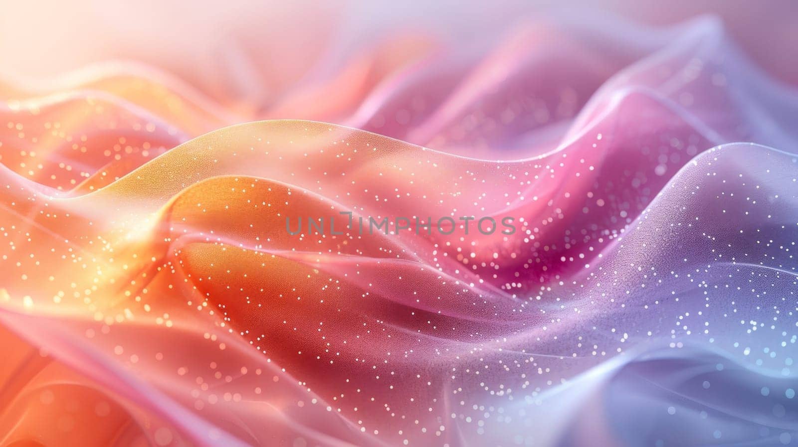 Stylish abstract 3D background with smooth wavy lines. Illustration by Lobachad