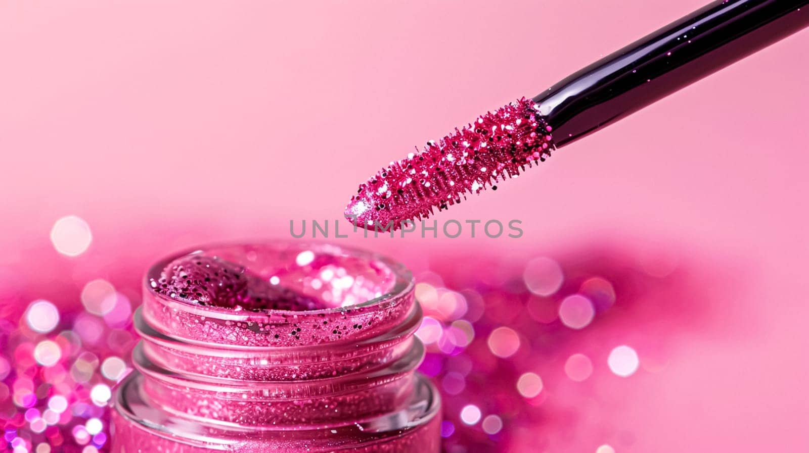 Abstract background for cosmetic products. Close-up of makeup texture, bright and sparkles beauty