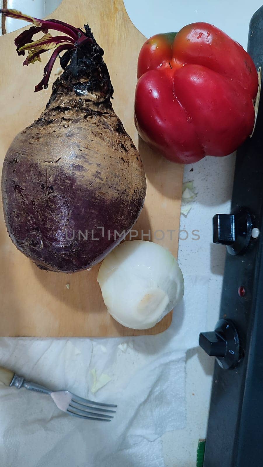 fresh vegetables, beets, red sweet bell pepper, onions, cooking food. High quality photo