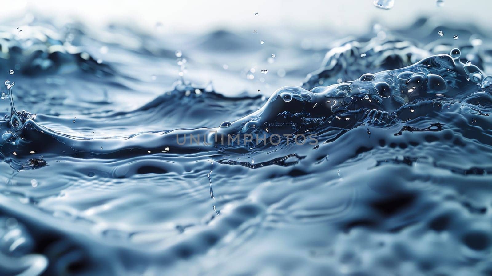 Textured background of transparent clear water.
