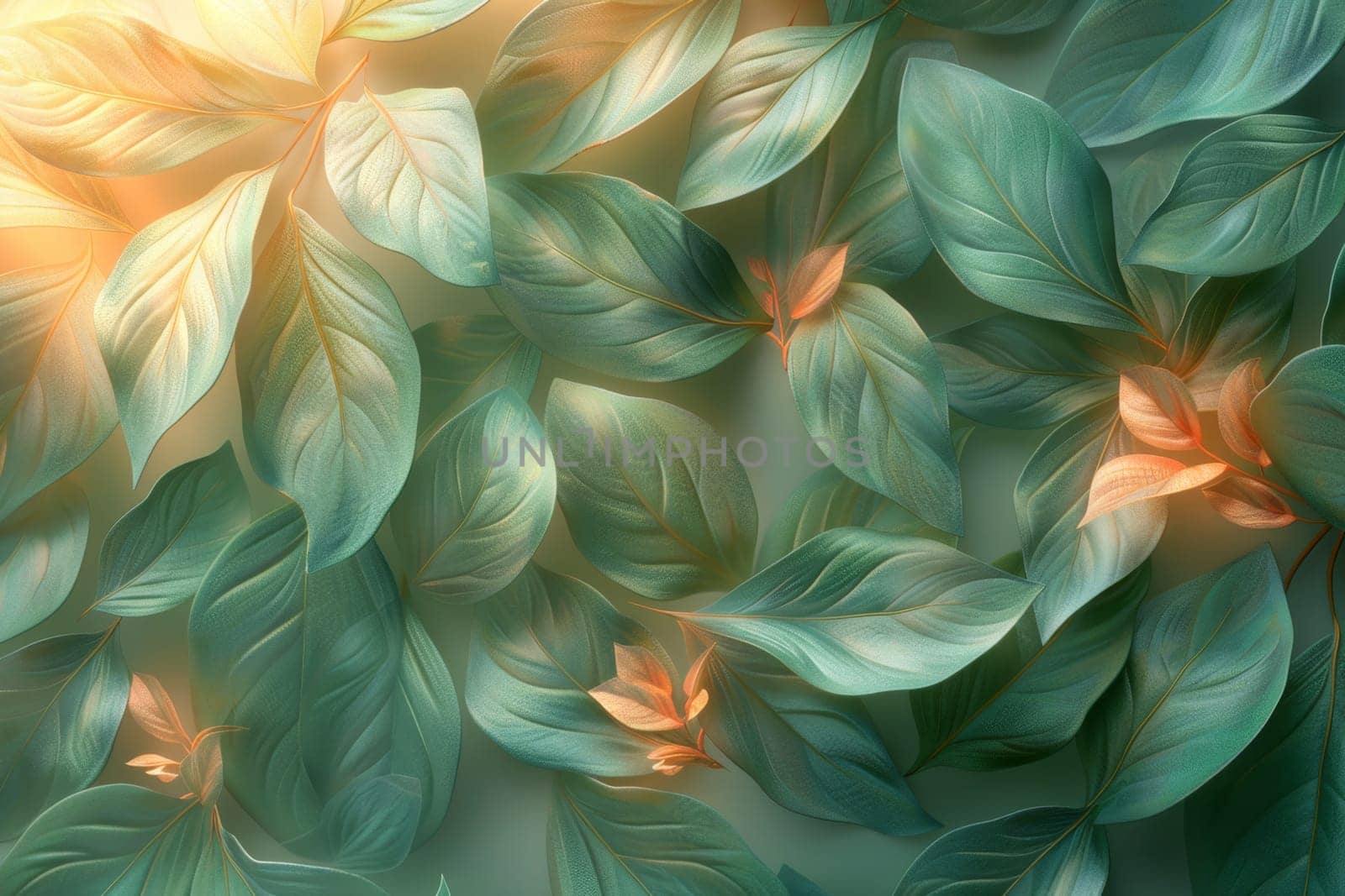 Green Leaf background, Environmental background and Desktop wallpaper.