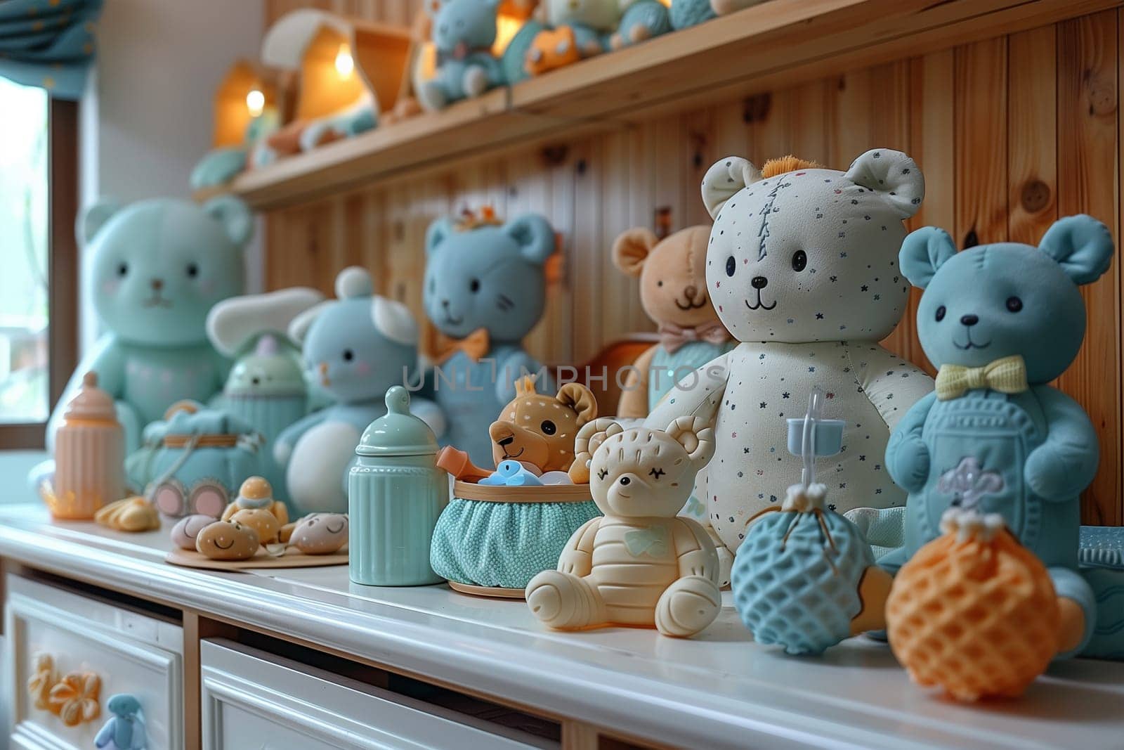Collection of Teddy Bears on Dresser by Sd28DimoN_1976