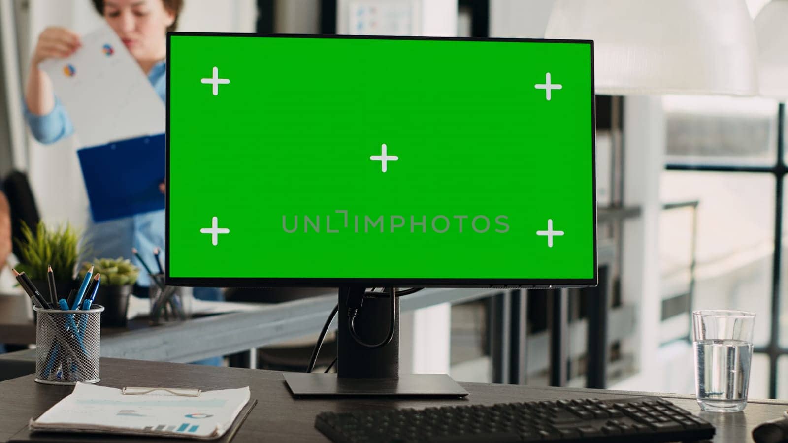 Greenscreen on computer desktop by DCStudio