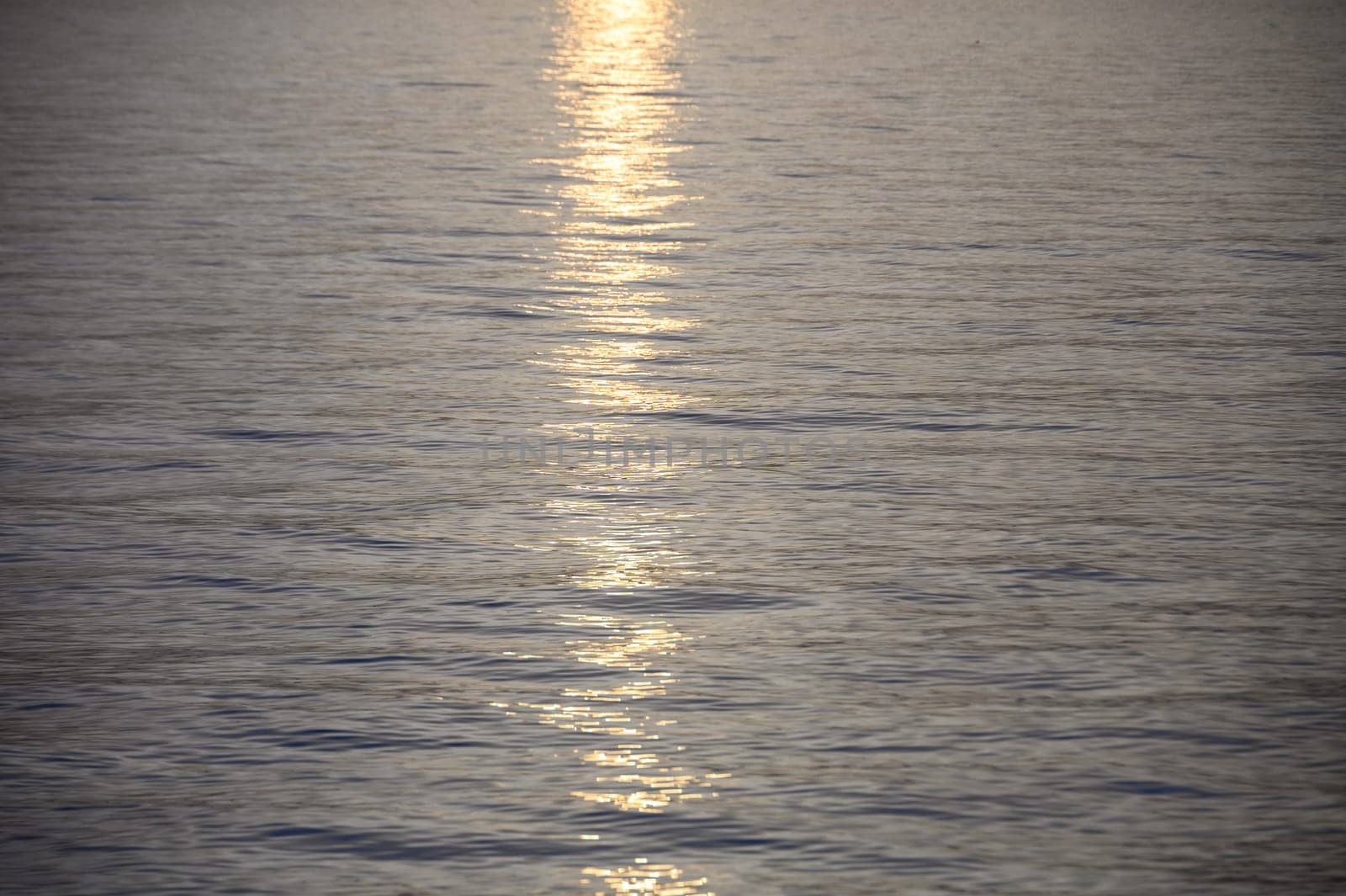 reflections of the setting sun in the Mediterranean sea 1