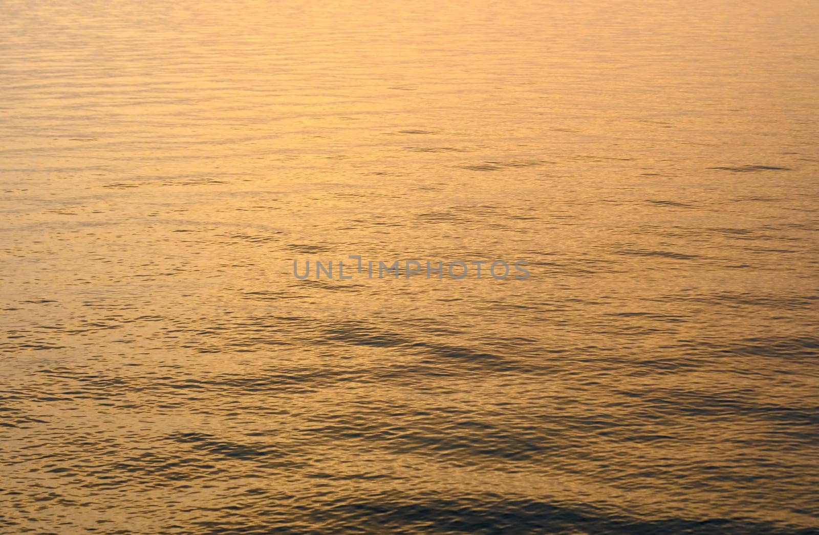 Mediterranean sea waves of golden color at sunset. water background 1