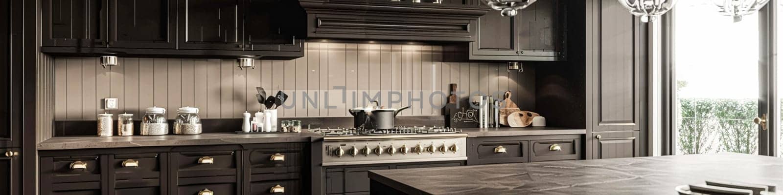 Bespoke kitchen design, country house and cottage interior design, English countryside style renovation and home decor idea banner