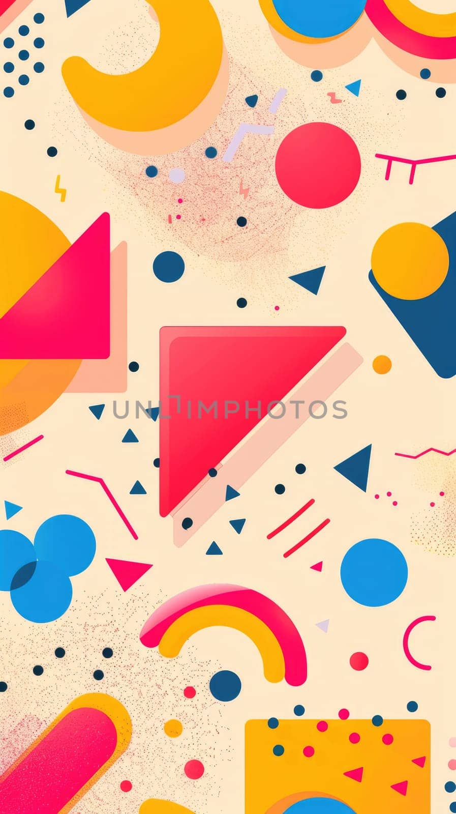 Various shapes and colors. background