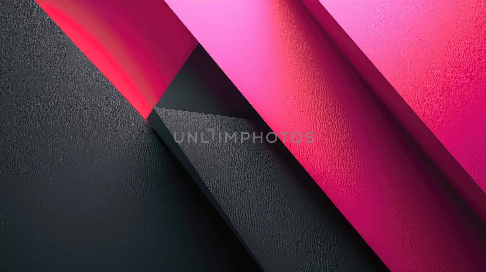 Black and Pink Gradient Web Background with Geometry