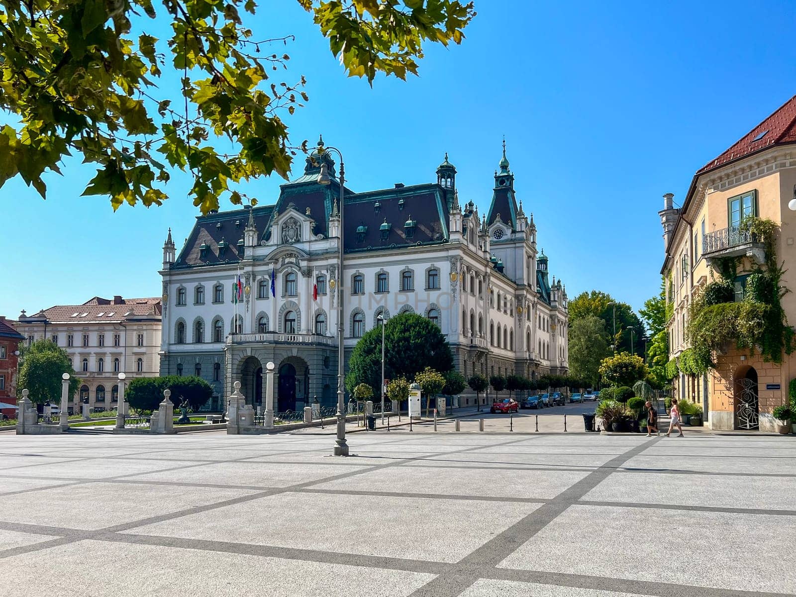 The main building of the University of Ljubljana, Slovenia by stan111
