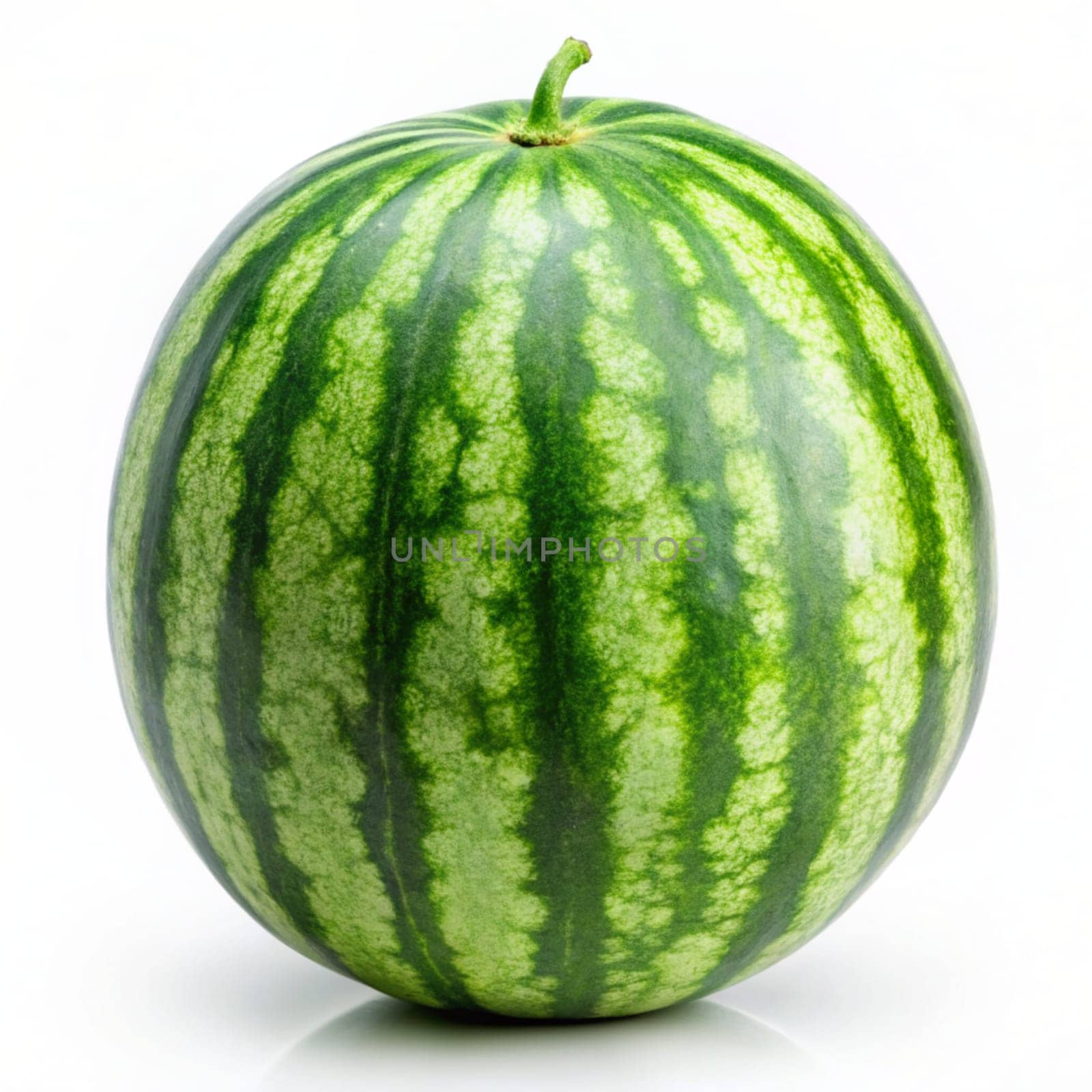 Watermelon isolated on white background. Ai generated by alenamoore