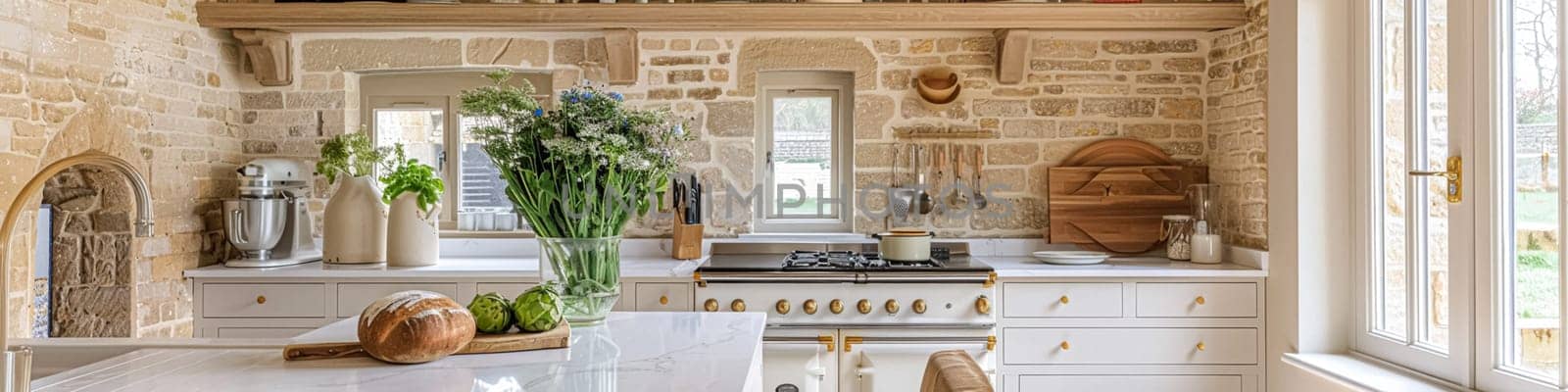 Bespoke kitchen design, country house and cottage interior design, English countryside style renovation and home decor idea banner