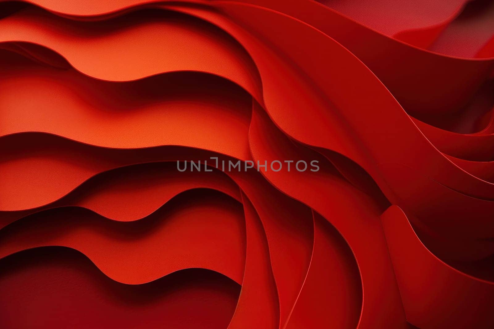 Red paper with wave pattern for artistic design and creative projects inspired by nature beauty and travel