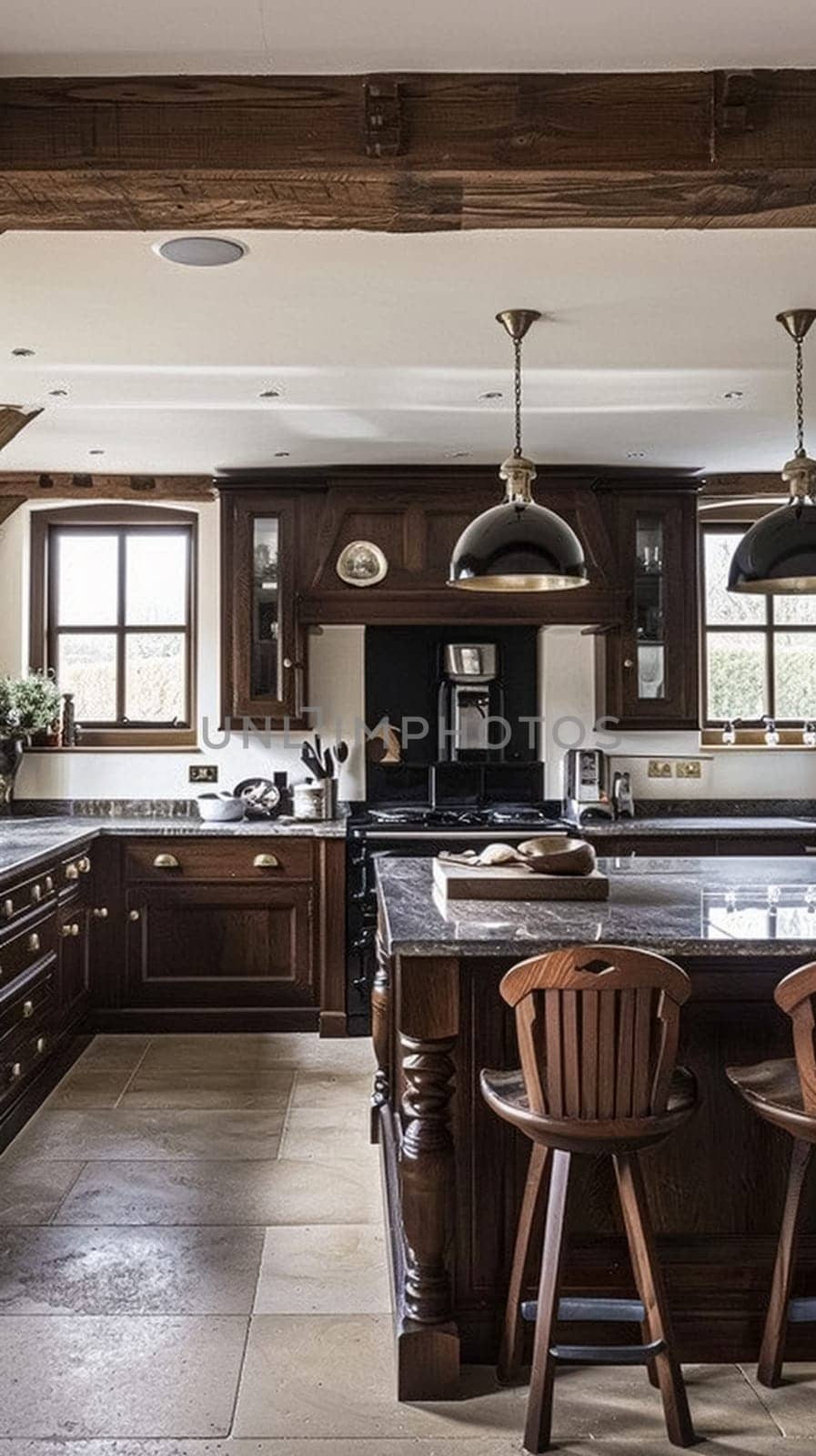 Bespoke kitchen design, country house and cottage interior design, English countryside style renovation and home decor idea