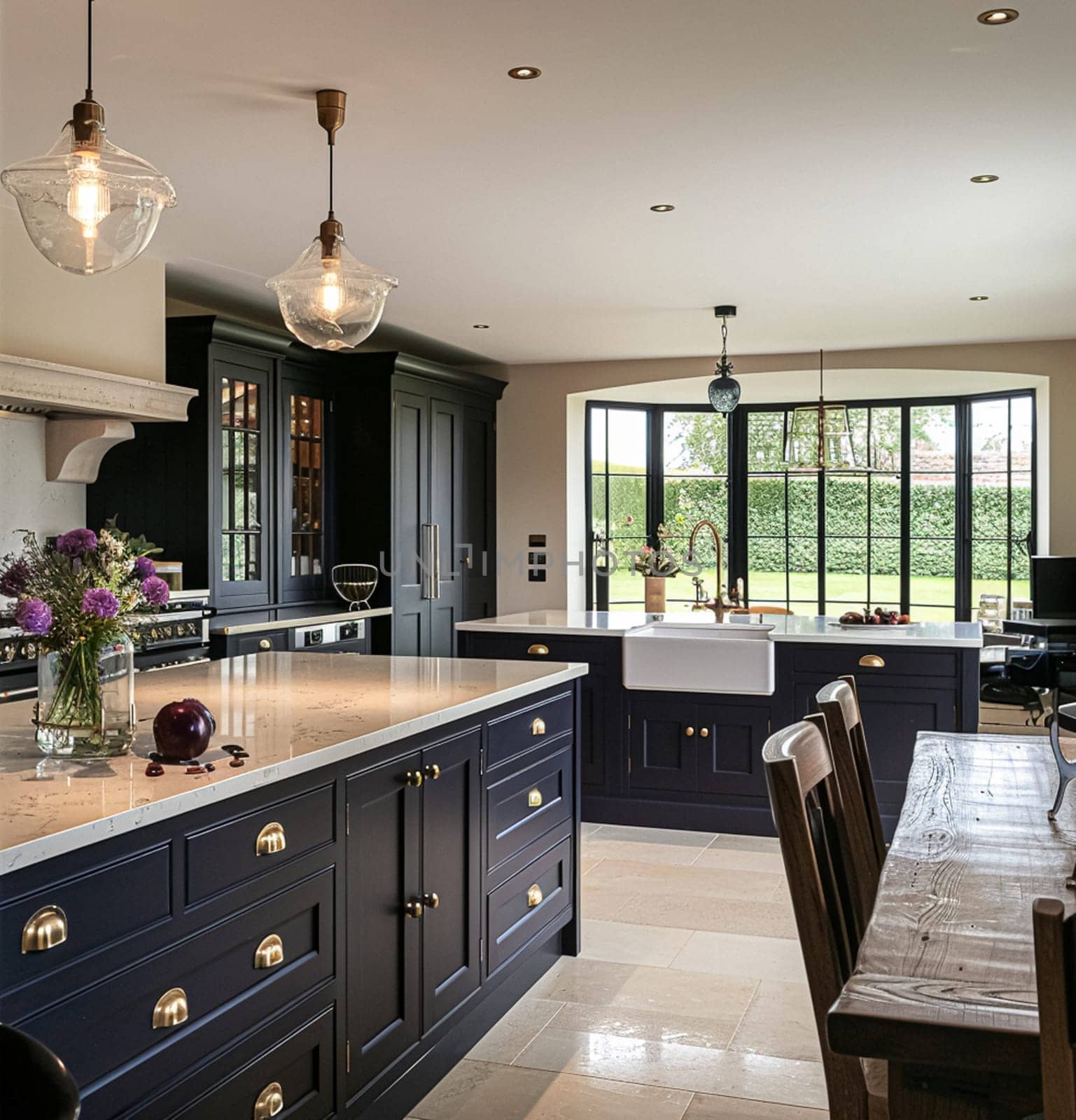 Bespoke kitchen design, country house and cottage interior design, English countryside style renovation and home decor idea