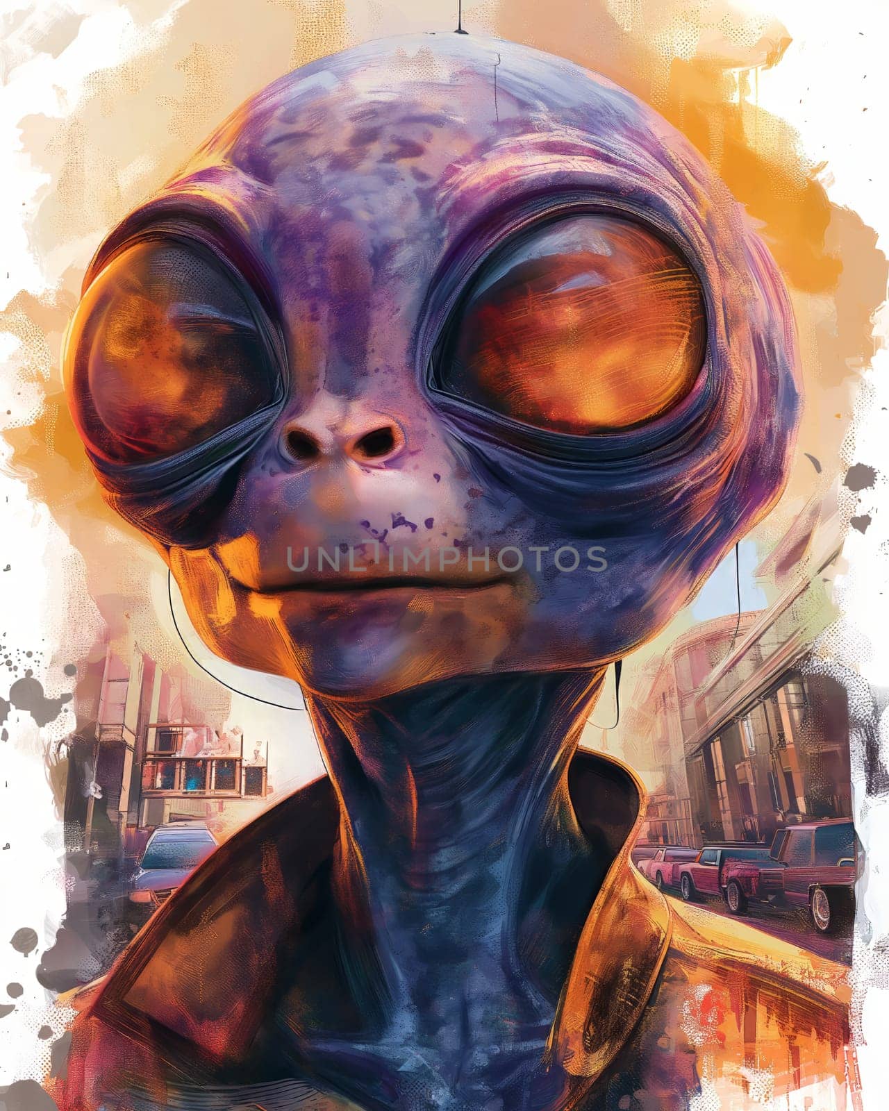 Alien With Big Eyes. by Fischeron