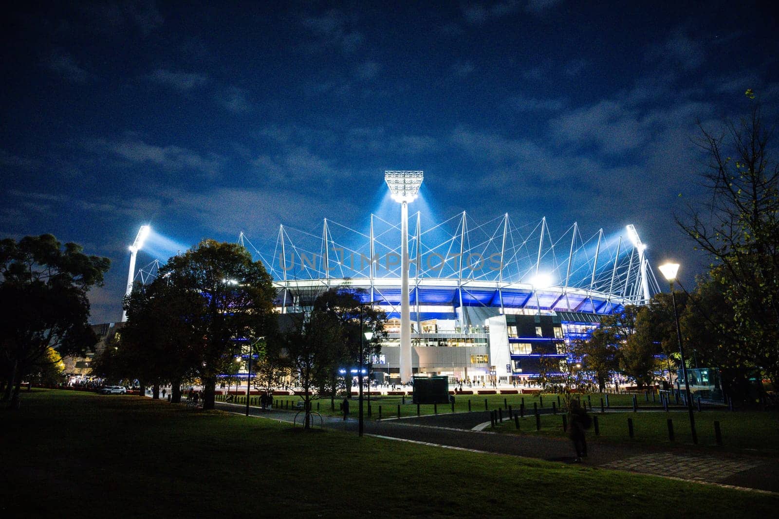 MELBOURNE, AUSTRALIA - MAY 22: Tottenham Hotspur play Newcastle United during the Global Football Week at The Melbourne Cricket Ground on May 22, 2024 in Melbourne, Australia