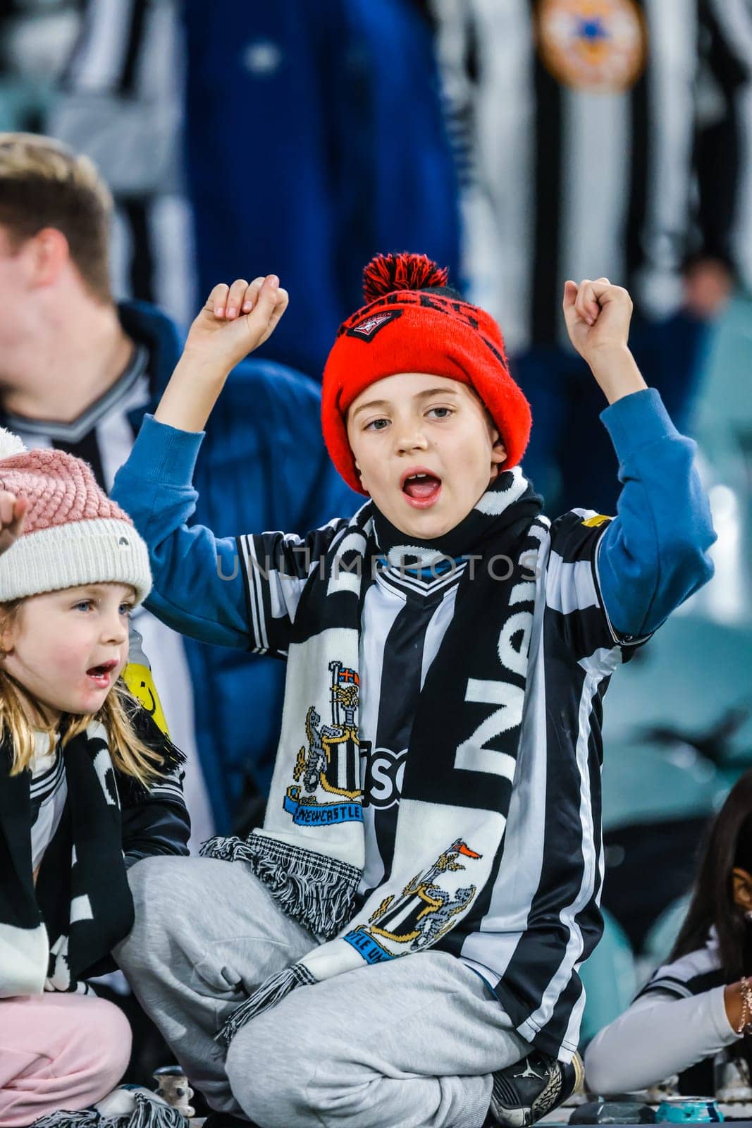MELBOURNE, AUSTRALIA - MAY 22: Fans before Tottenham Hotspur play Newcastle United during the Global Football Week at The Melbourne Cricket Ground on May 22, 2024 in Melbourne, Australia