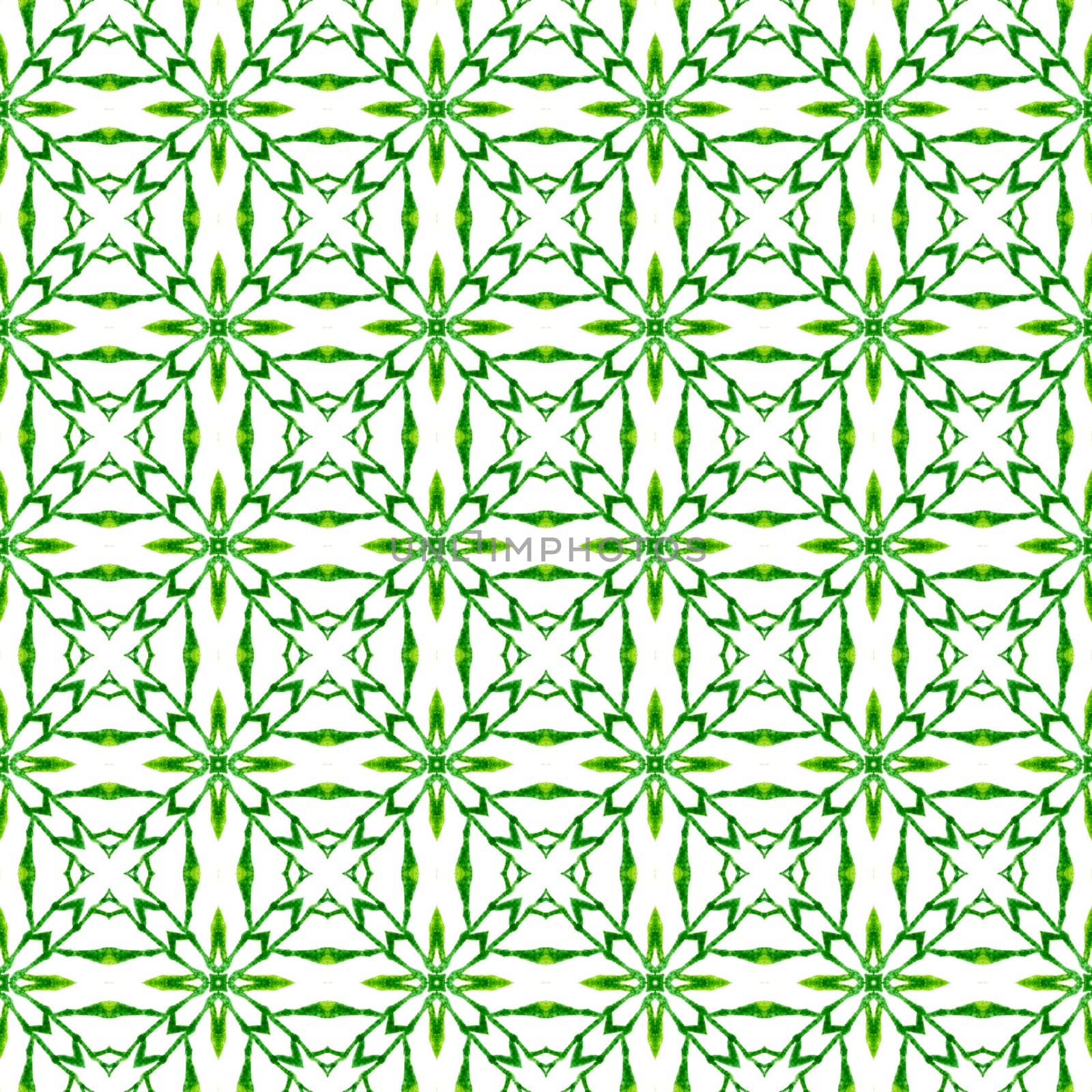 Exotic seamless pattern. Green comely boho chic summer design. Summer exotic seamless border. Textile ready fabulous print, swimwear fabric, wallpaper, wrapping.