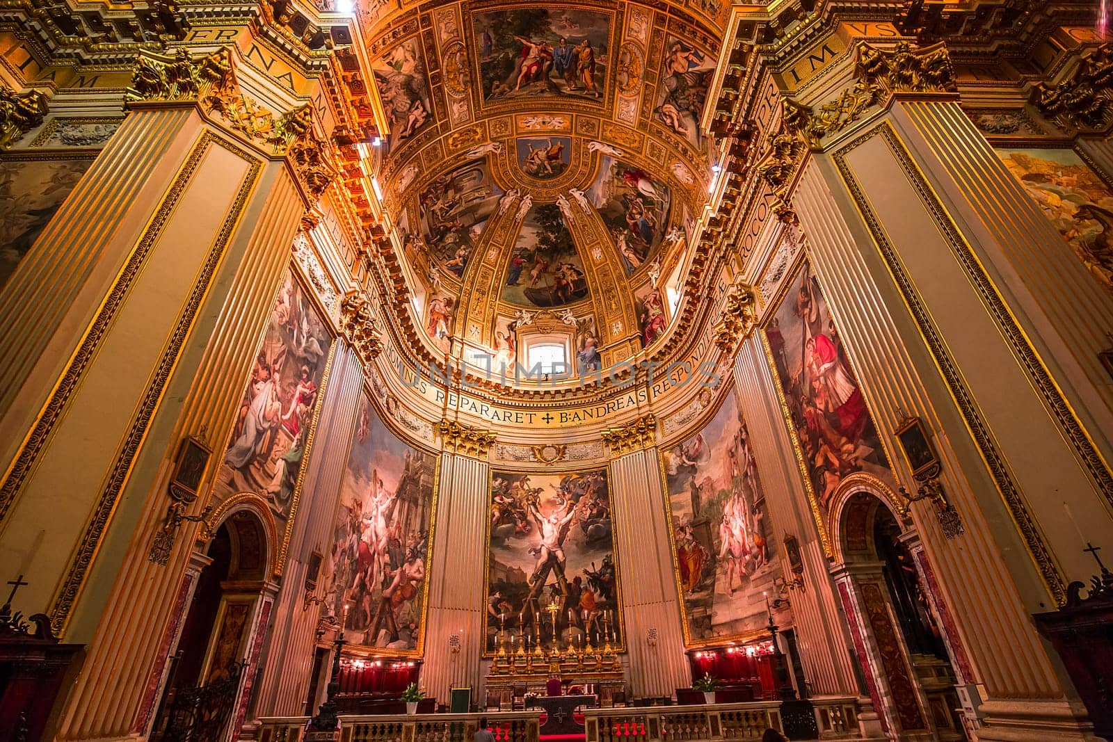 Sant Andrea della Valle basilica, Rome, Italy by photogolfer