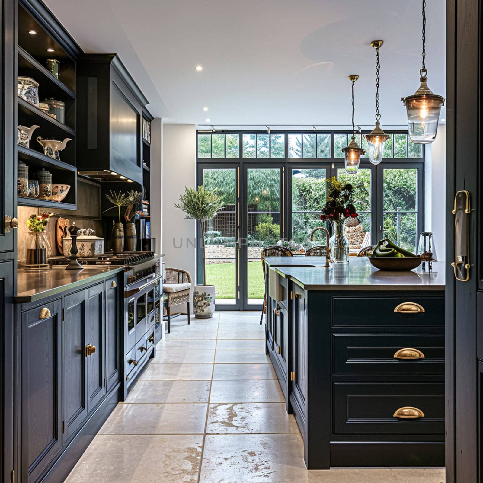 Bespoke kitchen design, country house and cottage interior design, English countryside style renovation and home decor idea