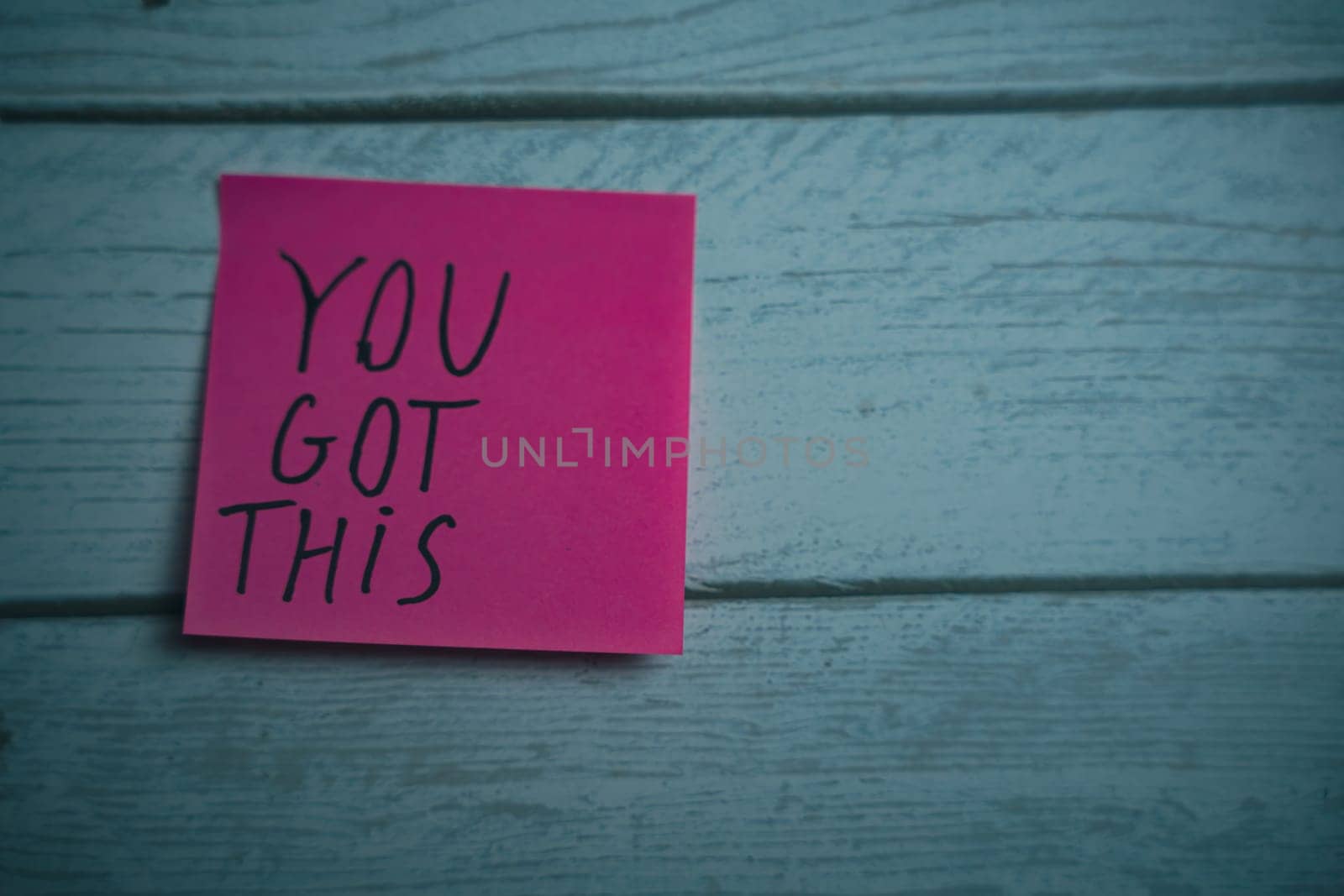 A sticker with the inscription You got this. Conceptual motivational photo. High quality photo