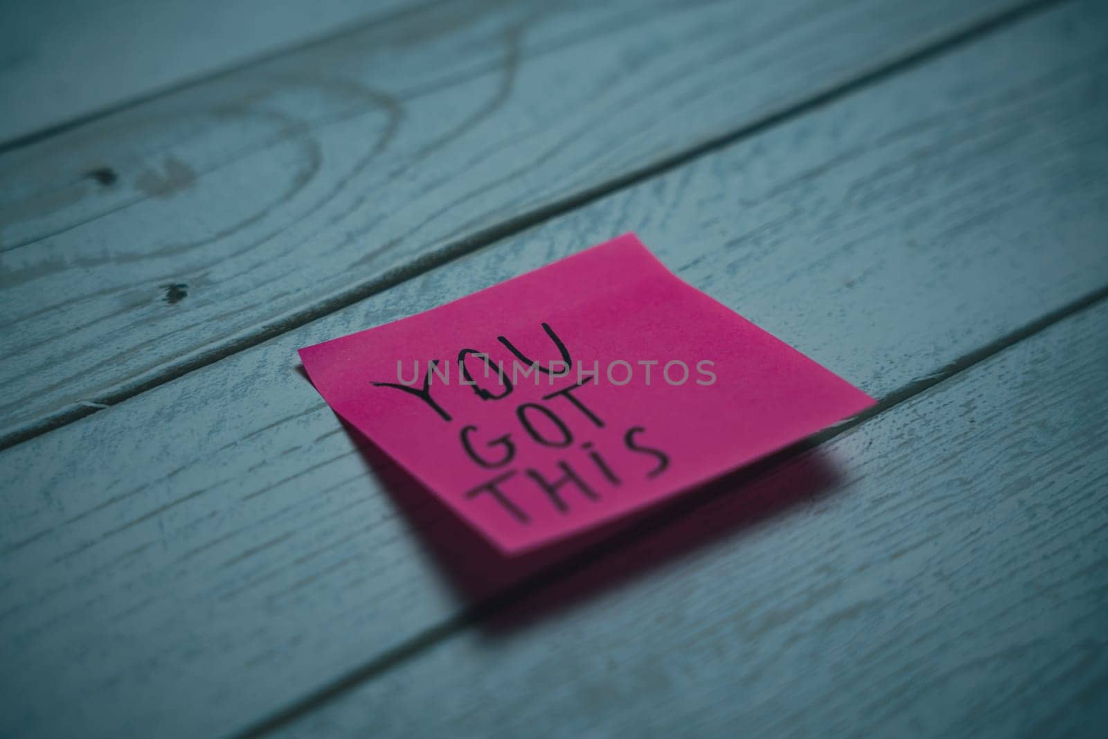 A sticker with the inscription You got this. Conceptual motivational photo. High quality photo