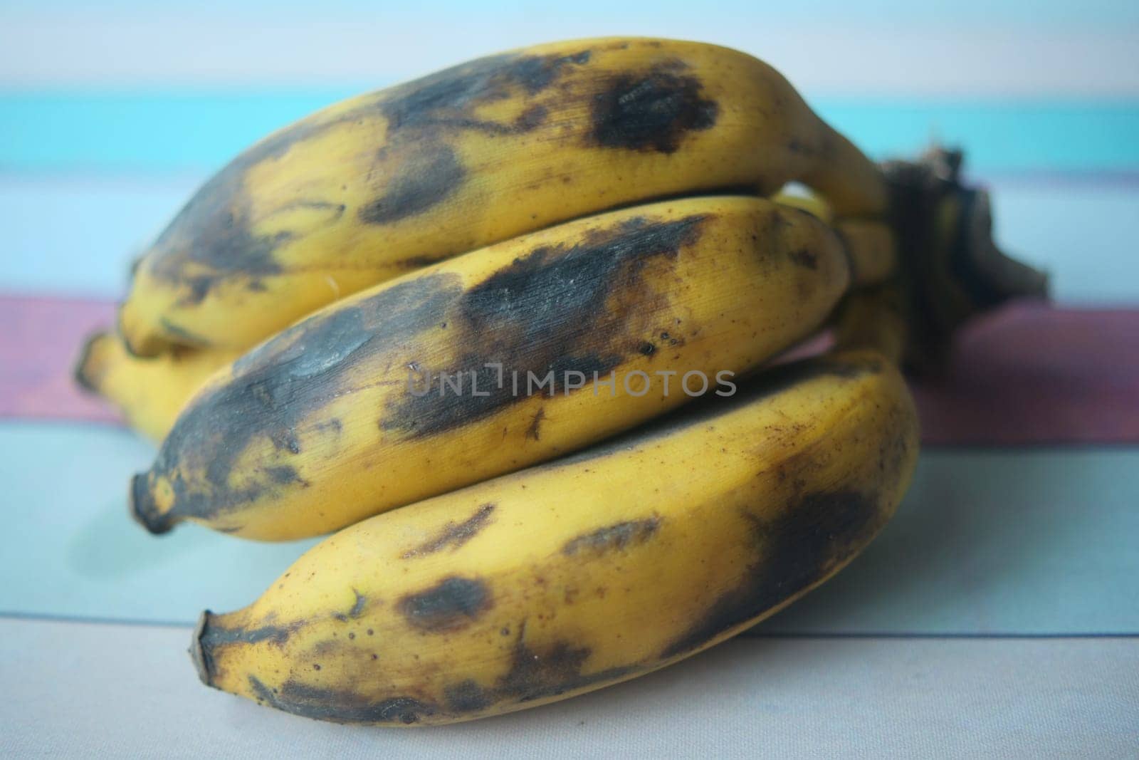 rotten banana on a white background