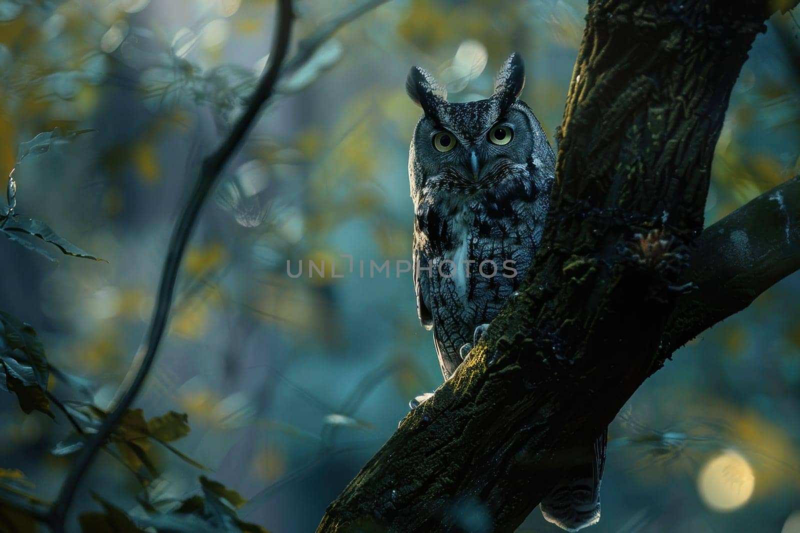 Documentary of Owl in Deep Forest with Blending Natural Light Concept Discovery of Nature and Culture.