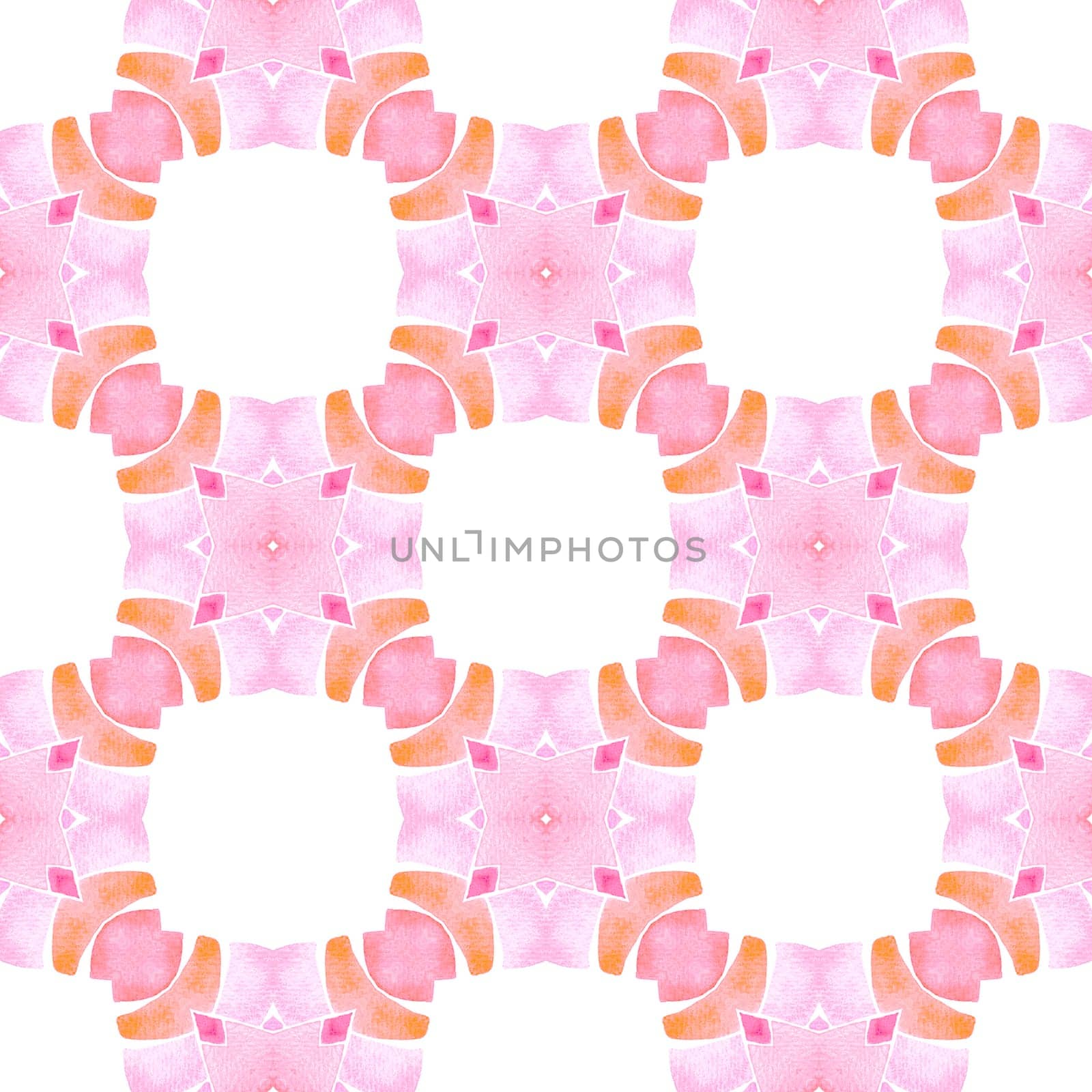 Hand drawn tropical seamless border. Orange delightful boho chic summer design. Textile ready worthy print, swimwear fabric, wallpaper, wrapping. Tropical seamless pattern.