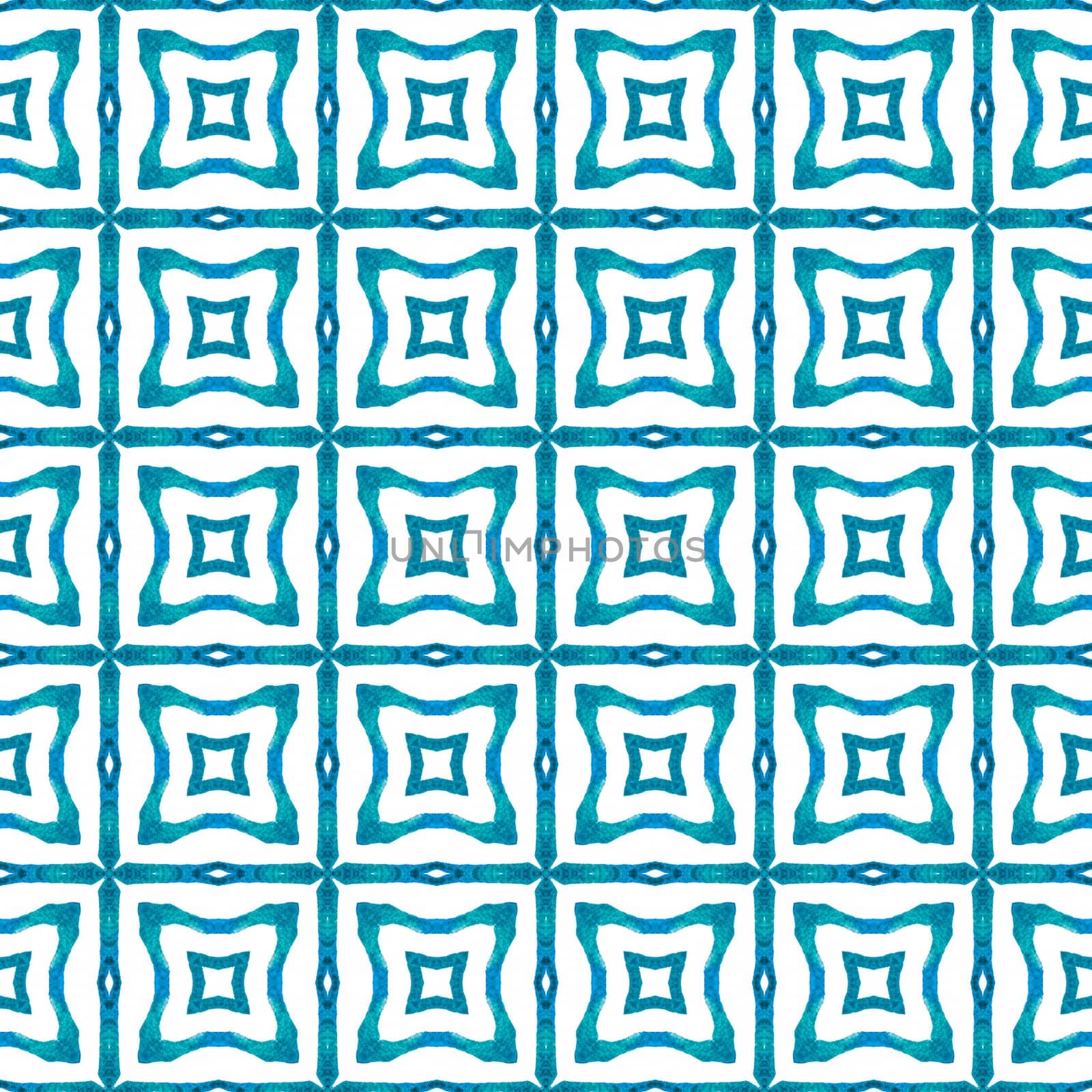 Hand drawn tropical seamless border. Blue fetching boho chic summer design. Tropical seamless pattern. Textile ready impressive print, swimwear fabric, wallpaper, wrapping.