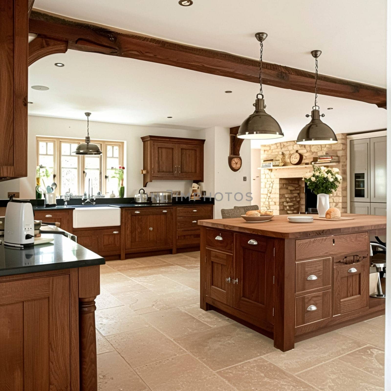 Bespoke kitchen design, country house and cottage interior design, English countryside style renovation and home decor idea