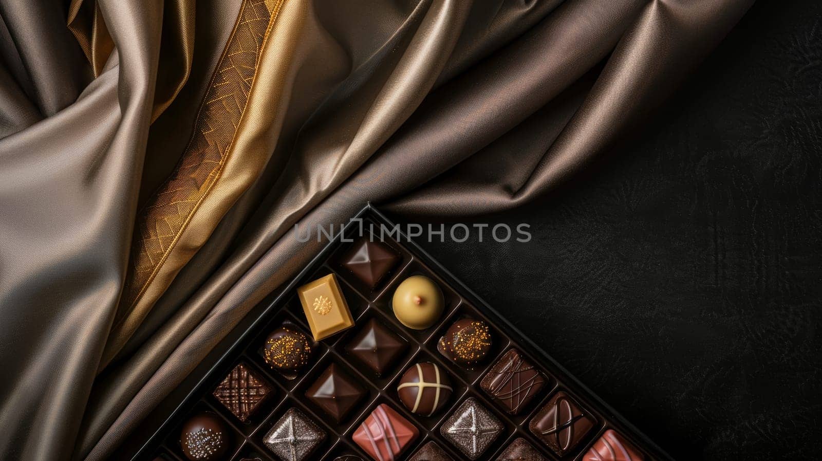 Elegant Chocolate Confections in Luxurious Gift Box by sfinks