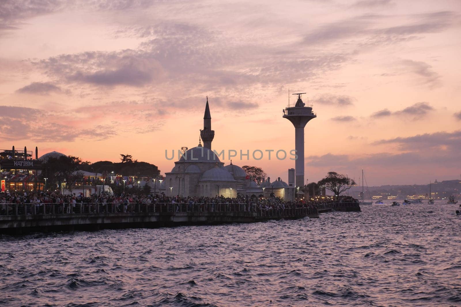 turkey istanbul 13 january 2024. Ortakoy Mosque and Bosphorus Bridge