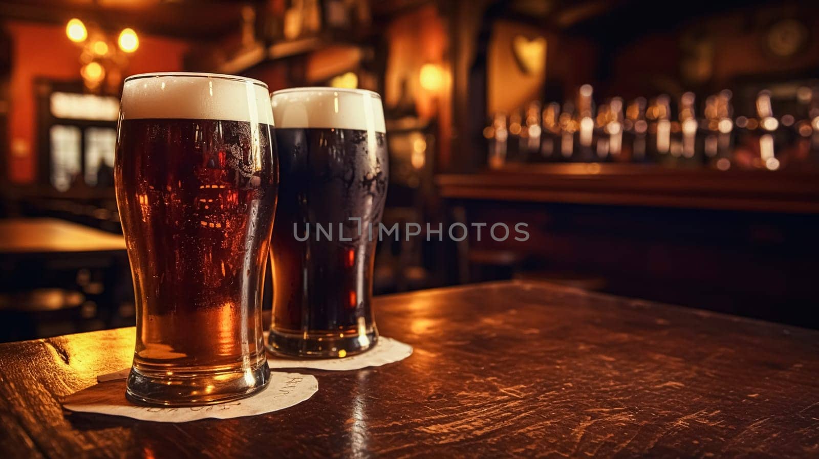 Beer in the English countryside pub, drink flavour, holiday and celebration idea