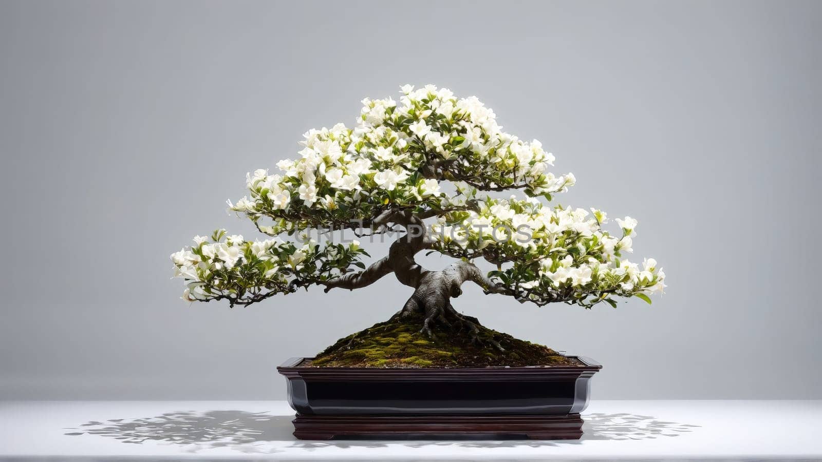 Abstract background with bonsai tree