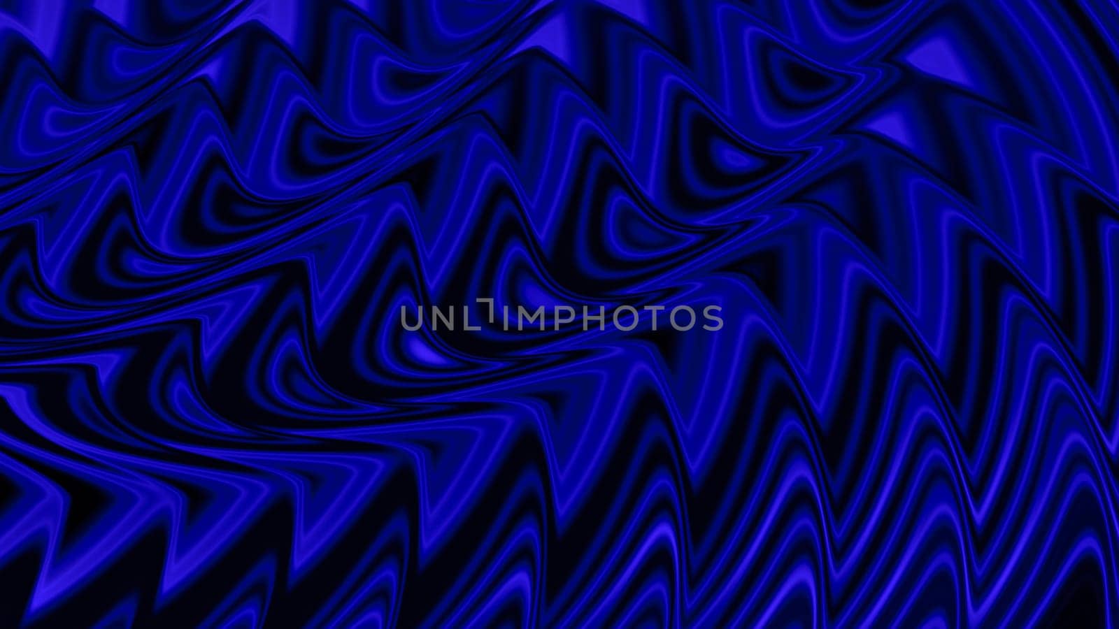 Multi-row, wavy blue pattern.
