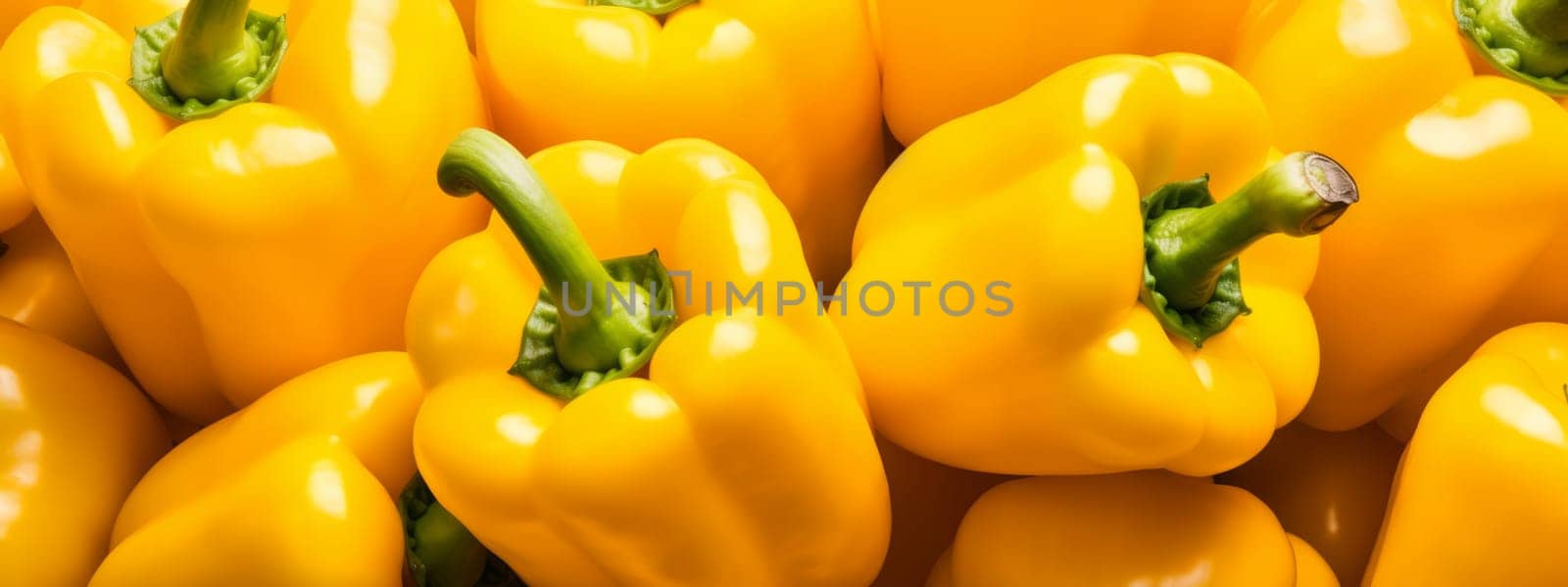 Yellow Bell Pepper, fresh and healthy vegetable texture background